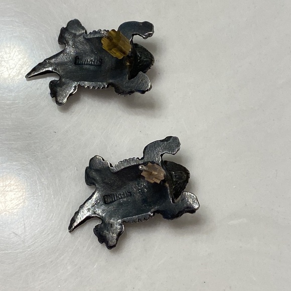 Sterling Silver Horny Toad earrings - Picture 6 of 9